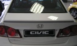 4 149 р. Лип спойлер CT Honda Civic FD седан дорестайлинг (2005-2008) (Неокрашенный)  с доставкой в г. Йошкар-Ола. Увеличить фотографию 1