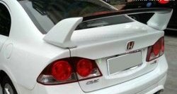 8 799 р. Спойлер M-VRS 2 Honda Civic FD седан дорестайлинг (2005-2008) (Неокрашенный)  с доставкой в г. Йошкар-Ола. Увеличить фотографию 2