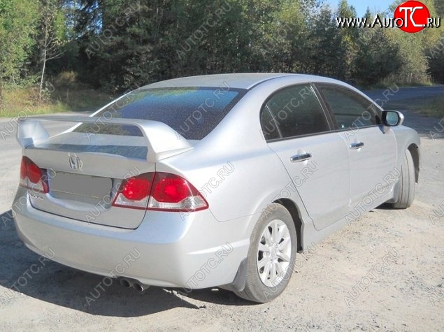 5 249 р. Спойлер Mugen-Style Honda Civic FD седан дорестайлинг (2005-2008) (Неокрашенный)  с доставкой в г. Йошкар-Ола