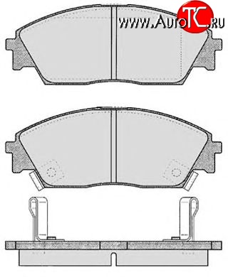 6 849 р. Передние тормозные колодки Tokico RN266M Honda Civic FD седан дорестайлинг (2005-2008)  с доставкой в г. Йошкар-Ола