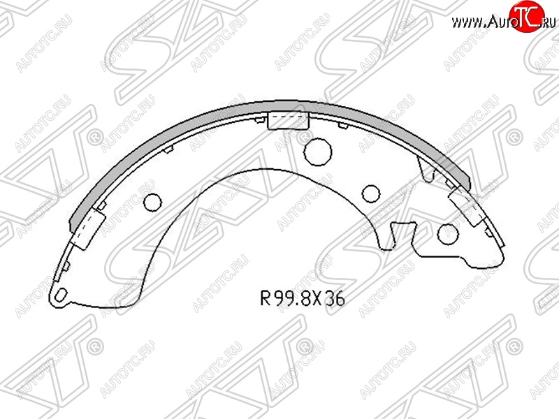 1 479 р. Колодки тормозные задние SAT  Honda Civic ( EJ,EK,EM,  EP,  EU) - HR-V  GH1,GH2  с доставкой в г. Йошкар-Ола