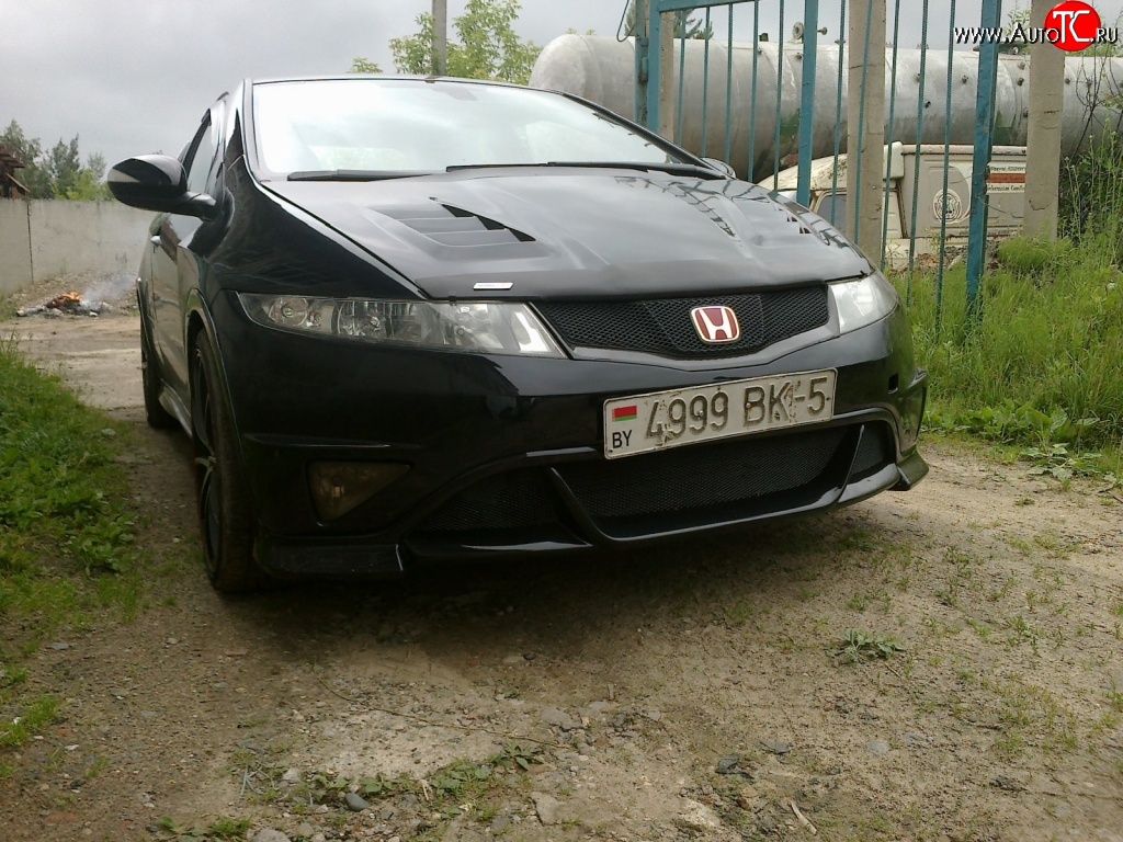 12 899 р. Пластиковый капот Sport  Honda Civic  FK,FN (2005-2008) хэтчбэк 5 дв. дорестайлинг  с доставкой в г. Йошкар-Ола