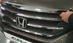 2 999 р. Накладка на капот СТ Honda CR-V RM1,RM3,RM4 дорестайлинг (2012-2015)  с доставкой в г. Йошкар-Ола. Увеличить фотографию 2