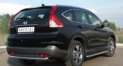 11 699 р. Одинарная защита заднего бампера из трубы диаметром 63 мм SLITKOFF  Honda CR-V  RM1,RM3,RM4 (2012-2015) дорестайлинг  с доставкой в г. Йошкар-Ола. Увеличить фотографию 4