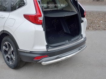 2 749 р. Накладка на задний бампер Russtal (лист) Honda CR-V RW,RT дорестайлинг (2016-2020)  с доставкой в г. Йошкар-Ола. Увеличить фотографию 3