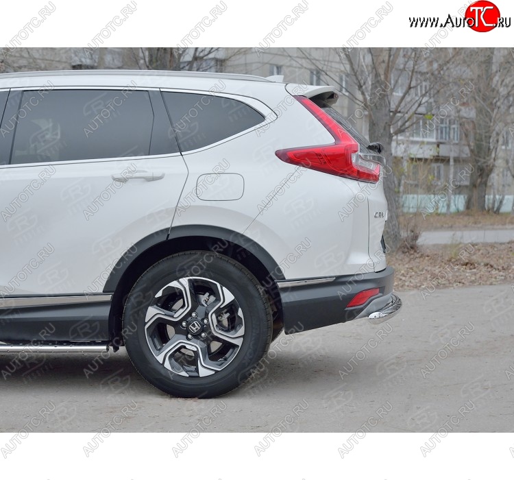 15 999 р. Защита заднего бампера (Ø63 мм, нержавейка) SLITKOFF  Honda CR-V  RW,RT (2016-2020) дорестайлинг  с доставкой в г. Йошкар-Ола