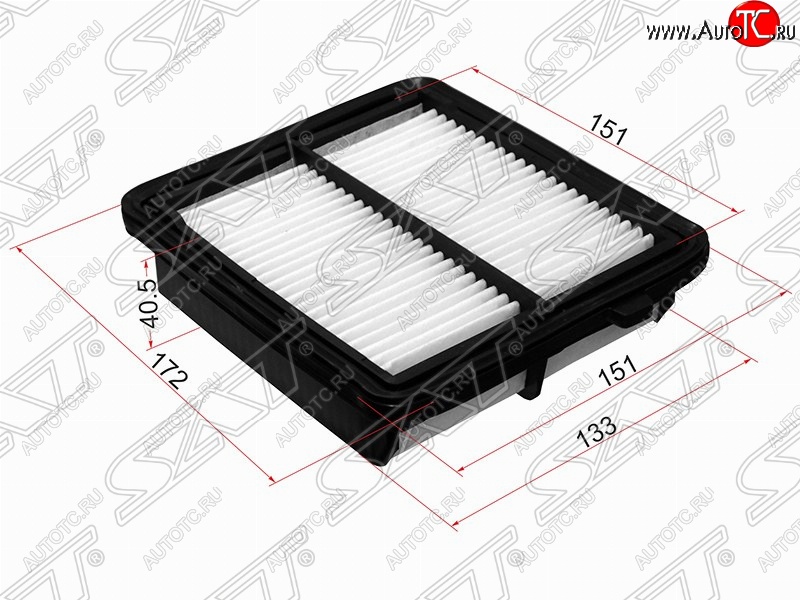 349 р. Фильтр воздушный двигателя SAT (172/151х.151/133х40.5 mm)  Honda Insight  ZE2 (2009-2014) хэтчбэк 5 дв. дорестайлинг, хэтчбэк 5 дв. рестайлинг  с доставкой в г. Йошкар-Ола