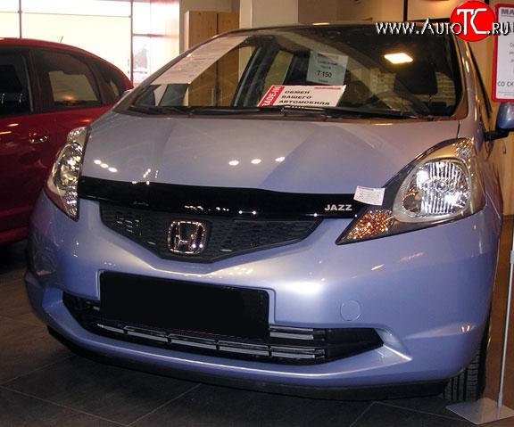 3 199 р. Дефлектор капота NovLine Honda Jazz (2008-2015)  с доставкой в г. Йошкар-Ола