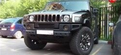 12 599 р. Решётка радиатора Standart HUMMER H2 (2002-2009) (Неокрашенная)  с доставкой в г. Йошкар-Ола. Увеличить фотографию 2