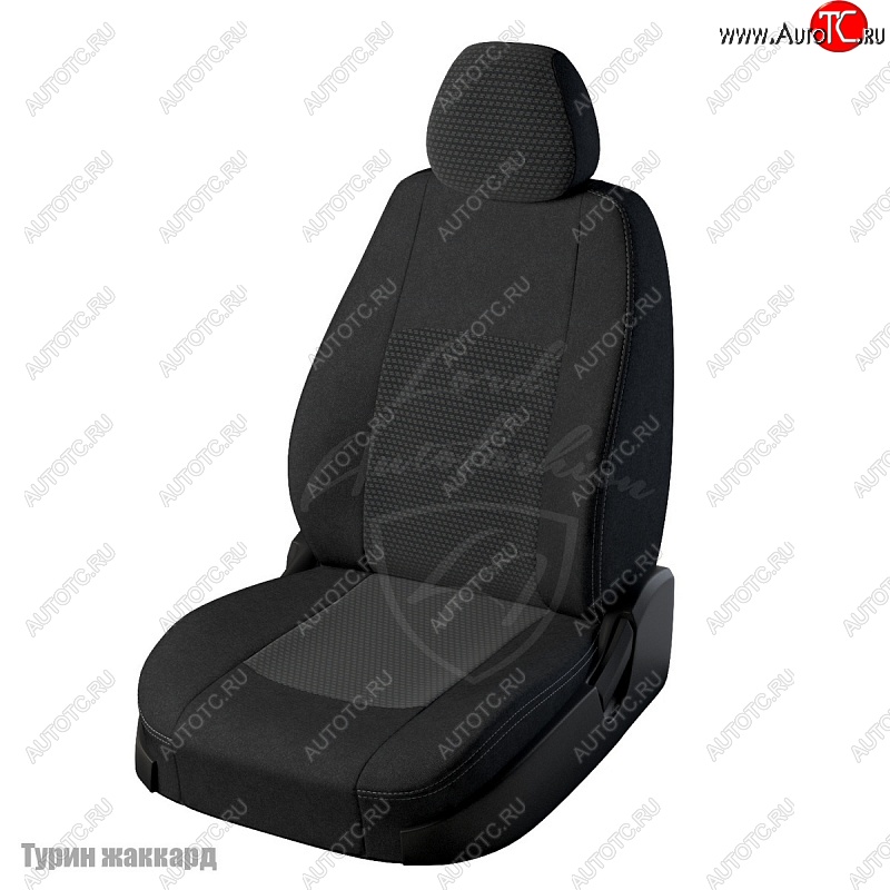 4 699 р. Чехлы для сидений Lord Autofashion Турин (жаккард) Hyundai Accent седан ТагАЗ (2001-2012) (Черный, вставка Мокка)  с доставкой в г. Йошкар-Ола