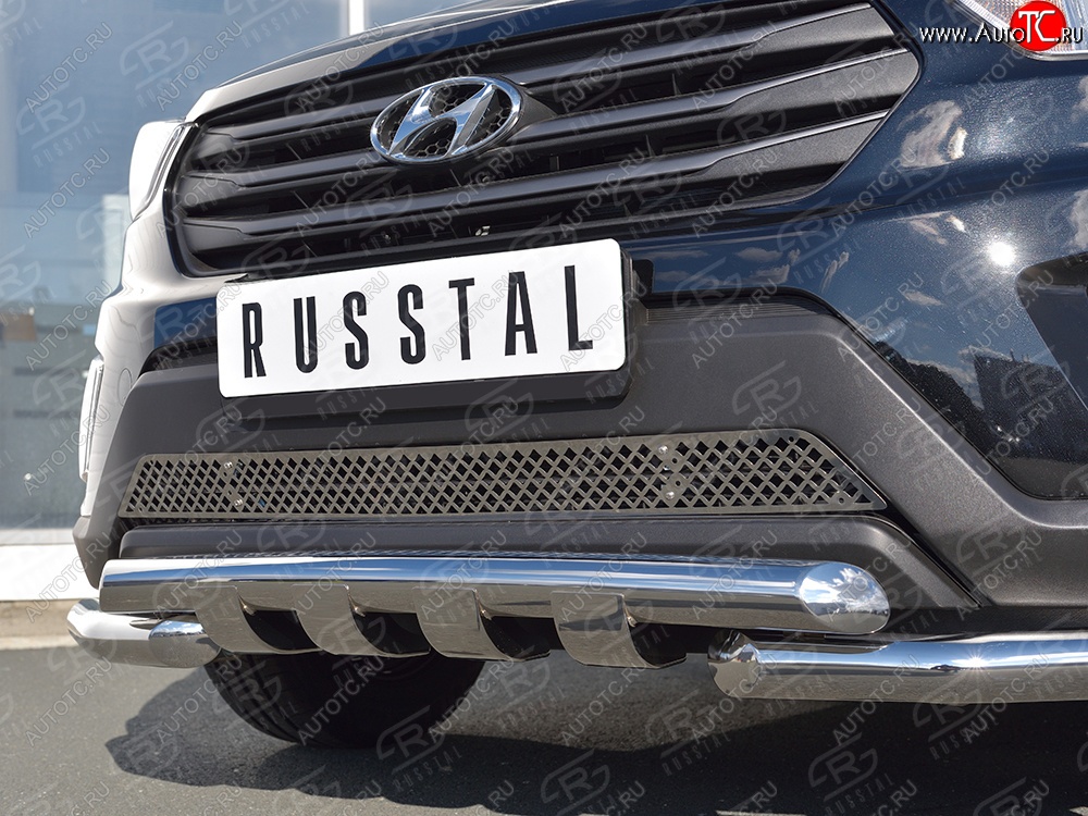 2 989 р. Решетка радиатора Russtal Hyundai Creta GS дорестайлинг (2015-2019)  с доставкой в г. Йошкар-Ола