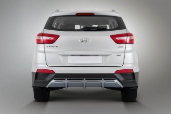 9 399 р. Накладка заднего бампера Xmug  Hyundai Creta  GS (2015-2021) дорестайлинг, рестайлинг (Неокрашенная)  с доставкой в г. Йошкар-Ола. Увеличить фотографию 2