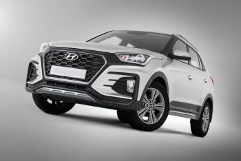 22 499 р. Передний бампер Xmug Hyundai Creta GS дорестайлинг (2015-2019) (Неокрашенный)  с доставкой в г. Йошкар-Ола. Увеличить фотографию 3