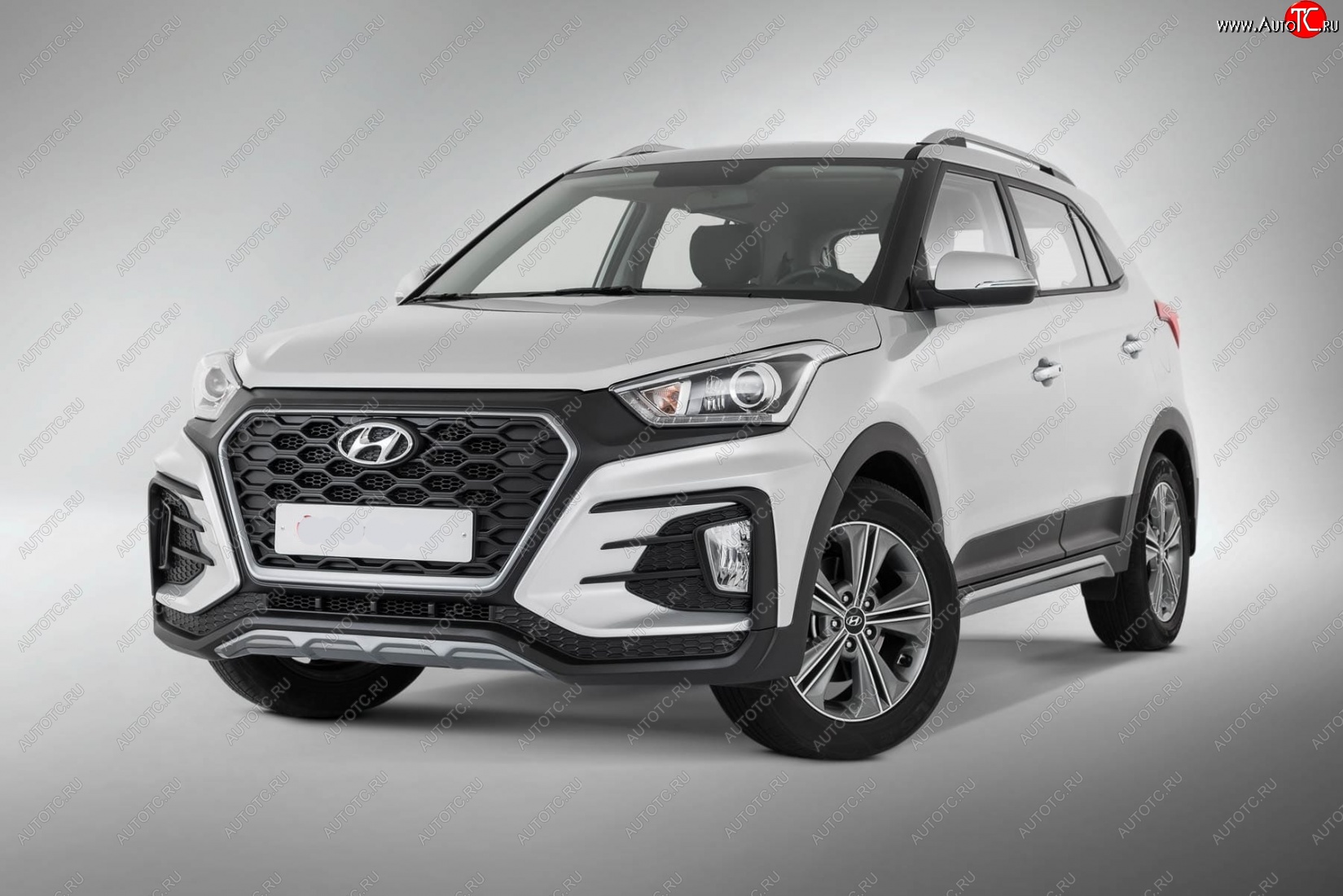 22 499 р. Передний бампер Xmug Hyundai Creta GS дорестайлинг (2015-2019) (Неокрашенный)  с доставкой в г. Йошкар-Ола