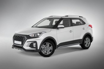 22 499 р. Передний бампер Xmug Hyundai Creta GS дорестайлинг (2015-2019) (Неокрашенный)  с доставкой в г. Йошкар-Ола. Увеличить фотографию 4