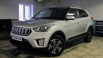 8 099 р. Решётка радиатора Next Hyundai Creta GS дорестайлинг (2015-2019) (цвет: Чёрный матовый с серебристым выделением ноздрей)  с доставкой в г. Йошкар-Ола. Увеличить фотографию 3