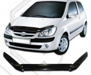 Дефлектор капота CA-Plastic Hyundai (Хюндаи) Getz (Гетс)  TB (2005-2010) TB хэтчбэк 5 дв. рестайлинг