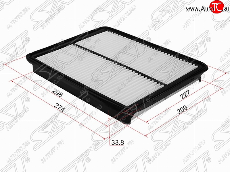 399 р. Фильтр воздушный двигателя (2.4) SAT  Hyundai Santa Fe  DM (2012-2016), KIA Sorento  XM (2009-2015)  с доставкой в г. Йошкар-Ола