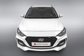 17 999 р. Передний бампер Quant Romb Hyundai Solaris HCR седан дорестайлинг (2017-2020) (Комплектация Комфорт, Неокрашенный)  с доставкой в г. Йошкар-Ола. Увеличить фотографию 3