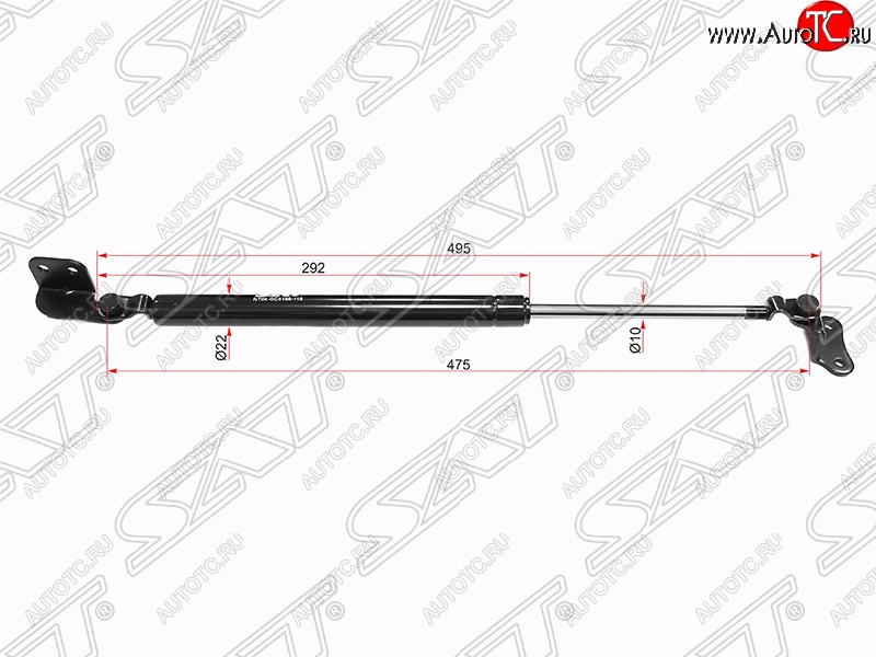 1 129 р. Правый упор капота SAT (газовый)  Hyundai Terracan  HP (2001-2007) дорестайлинг, рестайлинг  с доставкой в г. Йошкар-Ола