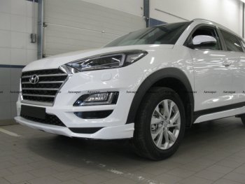 6 799 р. Юбка переднего бампера АВТОКРАТ Hyundai Tucson TL рестайлинг (2018-2021) (Неокрашенная)  с доставкой в г. Йошкар-Ола. Увеличить фотографию 3