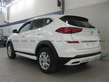 6 799 р. Юбка заднего бампера АВТОКРАТ Hyundai Tucson TL рестайлинг (2018-2021) (Неокрашенная)  с доставкой в г. Йошкар-Ола. Увеличить фотографию 2