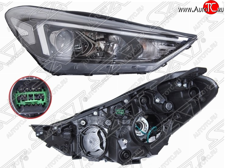 28 999 р. Правая передняя фара SAT (LED) Hyundai Tucson TL рестайлинг (2018-2021)  с доставкой в г. Йошкар-Ола