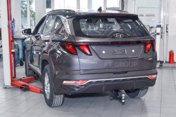 17 449 р. Фаркоп PT GROUP /съемный квадрат/ HYUNDAI Tucson 2021- (Сборка РФ)/ KIA Sportage 2022- (HTS-21-991101.22) Hyundai Tucson NX4 (2020-2022)  с доставкой в г. Йошкар-Ола. Увеличить фотографию 4