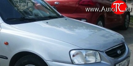 15 999 р. Капот Стандартный Hyundai Accent седан ТагАЗ (2001-2012) (Окрашенный)  с доставкой в г. Йошкар-Ола