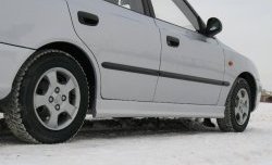 4 099 р. Пороги накладки Style  Hyundai Accent  седан ТагАЗ (2001-2012) (Неокрашенные)  с доставкой в г. Йошкар-Ола. Увеличить фотографию 4