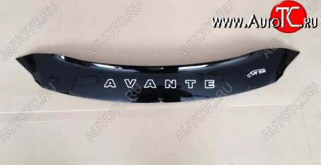 999 р. Дефлектор капота Russtal (короткий) Hyundai Avante (2010-2013)  с доставкой в г. Йошкар-Ола