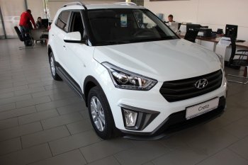 5 649 р. Накладка на передний бампер АвтоКрат Hyundai Creta GS дорестайлинг (2015-2019) (Неокрашенная)  с доставкой в г. Йошкар-Ола. Увеличить фотографию 3