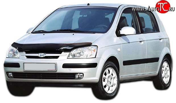 2 599 р. Дефлектор капота NovLine Hyundai Getz TB хэтчбэк 5 дв. дорестайлинг (2002-2005)  с доставкой в г. Йошкар-Ола