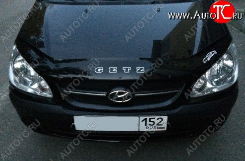 999 р. Дефлектор капота Russtal Hyundai Getz TB хэтчбэк 5 дв. рестайлинг (2005-2010)  с доставкой в г. Йошкар-Ола