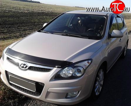 2 069 р. Дефлектор капота NovLine Hyundai I30 FD хэтчбек дорестайлинг (2007-2010)  с доставкой в г. Йошкар-Ола