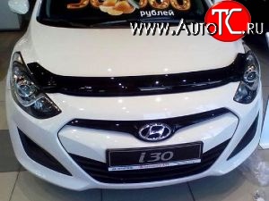 2 599 р. Дефлектор капота NovLine Hyundai I30 2 GD дорестайлинг универсал (2011-2015)  с доставкой в г. Йошкар-Ола