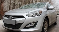 1 839 р. Сетка на бампер Russtal (черная) Hyundai I30 2 GD дорестайлинг универсал (2011-2015)  с доставкой в г. Йошкар-Ола. Увеличить фотографию 3