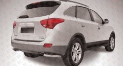 Защита заднего бампера из двух боковых уголков диаметром 57 мм Slitkoff Hyundai IX55 EN (2006-2013)