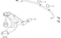 349 р. Полиуретановая втулка стабилизатора задней подвески Точка Опоры Hyundai Matrix 1 FC дорестайлинг (2001-2005)  с доставкой в г. Йошкар-Ола. Увеличить фотографию 2