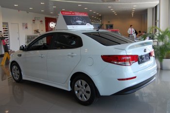 11 699 р. Пороги накладки LitCompany KIA Rio 3 QB рестайлинг седан (2015-2017) (Неокрашенные)  с доставкой в г. Йошкар-Ола. Увеличить фотографию 4