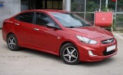 Пороги накладки Sport v2 KIA Rio 3 QB рестайлинг седан (2015-2017)