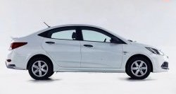 14 499 р. Задний бампер Sport Hyundai Solaris RBr седан дорестайлинг (2010-2014) (Неокрашенный)  с доставкой в г. Йошкар-Ола. Увеличить фотографию 5