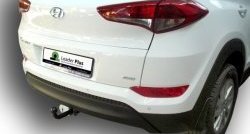 7 399 р. Фаркоп Лидер Плюс.  Hyundai Tucson  TL (2015-2021) дорестайлинг, рестайлинг (Без электропакета)  с доставкой в г. Йошкар-Ола. Увеличить фотографию 2