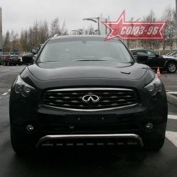 29 384 р. Защита переднего бампера Souz-96 (d60)  INFINITI EX35  J50 - FX50  S51  с доставкой в г. Йошкар-Ола. Увеличить фотографию 2