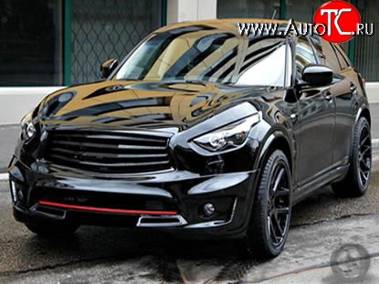 11 499 р. Решётка радиатора Elford INFINITI FX37 S51 рестайлинг (2011-2013) (Неокрашенная)  с доставкой в г. Йошкар-Ола