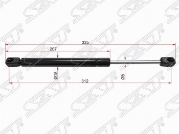 Газовый упор крышки багажника SAT Nissan Primera 3 седан P12 (2001-2008)