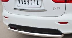 12 999 р. Одинарная защита заднего бампера из трубы диаметром 63 мм SLITKOFF  INFINITI JX35 (2012-2014)  с доставкой в г. Йошкар-Ола. Увеличить фотографию 2