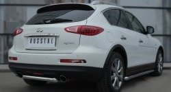 11 999 р. Защита порогов из круглой трубы диаметром 63 мм SLITKOFF INFINITI Qx50 J50 дорестайлинг (2013-2016)  с доставкой в г. Йошкар-Ола. Увеличить фотографию 4