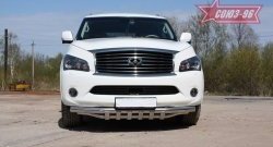 30 329 р. Защита переднего бампера двойная Souz-96 (d76/60) INFINITI QX56 Z62 (2010-2013)  с доставкой в г. Йошкар-Ола. Увеличить фотографию 1