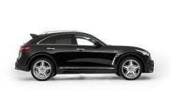 12 799 р. Пороги накладки Lorinser INFINITI QX70 S51 (2013-2020) (Неокрашенные)  с доставкой в г. Йошкар-Ола. Увеличить фотографию 2